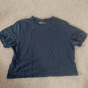 Abercrombie & Fitch Black Boxy Short Sleeve T-Shirt